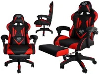 Diablo X-Gamer 2.0 Gaming Stuhl Bürostuhl Stoffbezug Ergonomisches Design  Lendenwirbelkissen Softpadauflage (Schwarz-Weiß) : : Küche,  Haushalt & Wohnen