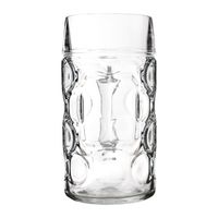 4er Set Maßkrug 1L geeicht Bierkrug Bierglas Glas Glaskrug Maßkrüge Maß Bier