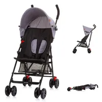 Chipolino Amaya Skladací kočík - Cestovný kočík Canvas Grey Black