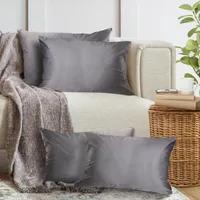 4er Set Kissenbezug 40x60cm, Samt flauschig weich, mit verstecktem Reißverschluss