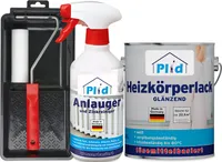 Plid Heizkörperlack 2,5L Weiß Glänzend für ca. 25m² + Terpentinersatz / Thermolack