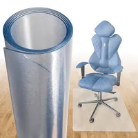 Björn&Schiller Bodenschutzmatte Kratzschutz Schreibtischunterlage, Transparent, Rutschfeste Bürostuhlunterlage, Bodenmatte, Stuhlunterlage, Stärke: 1,5 mm, Größe: 100 x 120 cm