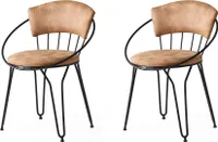 Skye Decor, Istanbul- Istanbul 965NMB, Schwarz,Beige, Bürostühle, 76,5x60x50 cm, Rahmen: 100% Metall