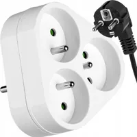 Vayox Steckdosenadapter VA0133 | 3 fach | Weiß