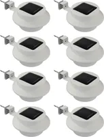 8x Solar Dachrinnenleuchte Dachrinnenlampe Dachrinnen Lampe Licht Regenrinne Solarlampe Solarleuchte Beleuchtung Aussenlampe