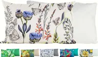 JACK Outdoor Lounge Kissen 30x50cm Motiv Dekokissen inkl. Füllung Wasserfest Sitzkissen Garten Stuhl, Farbe:Schmetterlingswiese
