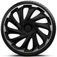 Poklice 15" MISANO Silver-Black sada 4 kusy