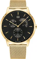 Tommy Hilfiger 1710386 Herren-Armbanduhr, Edelstahl-Gehäuse, Metall-Armband