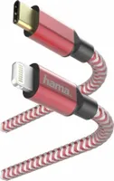 Schnelllade-/Datenkabel "Reflective", USB-C - Lightning, 1,5 m, Rot (0