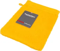 Traumschloss Frottier-Line Waschhandschuh 16 x 21 cm gelb Flauschig weich & angenehm zur Haut