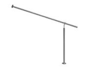 MONZANA® Edelstahl Eingangsgeländer 160cm Pflegeleicht Innen Außen Handlauf Wandhandlauf Treppengeländer
