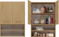 Bad-Hängeschrank mit Regalen MARGO – Artisan-Eiche