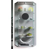 VCM Glasvitrine hängend | Vitrine Glas mit ESG-Sicherheitsglas | Maße ca.  H. 114 x B. 83 x T. 17 cm | Hängevitrine Glas | Modern und platzsparend | Glas Vitrinenschrank -   Benila L