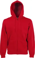 Fruit of the Loom 62-034-0 | Premium Hooded Sweat-Jacket - Farbe: Red - Größe: M