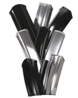 Niro-Bleche 26X1.75, unlin. 54mm, silber