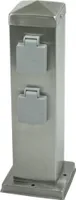 Hilight 103201 Steckdosensäule 'Hilight' für Außenbereich, 4 Steckdosen