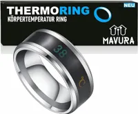 THERMORING Körpertemperatur Smart Ring Thermometer Intelligenter Temperatur Ring