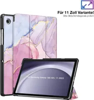 Schutzhülle für Samsung Galaxy Tab A9+ Plus 2023 11 Zoll Cover Case Schutz Tablet Farbe: Glitzernder Marmor