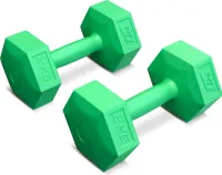 Hop-sport Fitness činky | Sada šesťhranných fitness činiek  | Sada činiek 2x2kg