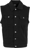 Urban Classics Weste Džínsová vesta Black Dark-S