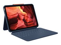 Logitech Rugged Combo 4 Touch Tastatur/Cover (Folie) für 27,7 cm (10,9 Zoll) Apple iPad (10. Generation) iPad - Blau