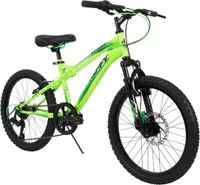 Huffy Extent 20 Zoll Fahrrad, Mountainbike, Kinderfahrrad,  Jungenfahrrad, 7 bis 9 Jahre, Grün