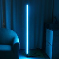 Farbwechsel RGB Mood Lighting Metall LED Eckboden Wandleuchte mit Fernbedienung