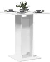 vidaXL Bistro stôl biely 60x60x75 cm Materiál drevo