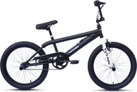 WYNN BMX Freestyle 20 Zoll XX1.0 schwarz-weiß Rahmenhöhe 28 cm Kinder Erwachsene V-Brake