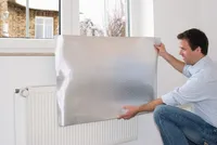 Reflektorfolie für Heizkörper tesamoll 100x70cm silber Packung mit 5 Stück