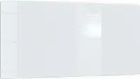 DEQORI Küchenrückwand Glas 100x50 cm 'Hellgrau' Spritzschutz Bad Rückwand Küche