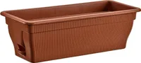 Balkonkasten mit Wasserspeicher 25 Liter - Pflanzkasten für Balkon & Garten - wetterfest & robust - Blumenkasten mit Bewässerungssystem - ideal für Kräuter & Blumen, Größe:12 Liter, Farbe:terrakotta