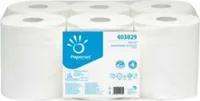 6 Handtuchrollen 2-lagig, weiß, Zellstoff