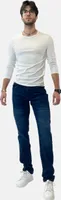 Elara Herren Jeans Slim Fit Hose Denim Stretch BA001-Dk.Blue-32W / 32L