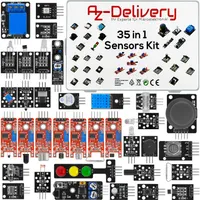 AZ-Delivery Bausätze & Kits 35 in 1 Sensorenkit Modulkit und Zubehörkit kompatibel mit Arduino und Raspberry Pi, 1x Zubehörkit