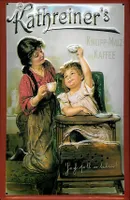 Blechschild Kathreiner Kneipp Malz Kaffee Kinderstuhl Schild Werbeschild