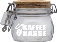 Spardose Geld Geschenk Ideen Kaffee Kasse Transparent Größe S 0.5 Liter