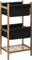 5 five simply smart - Regal 3 ebenen "blackacia" schwarz