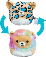 Squishmallows - Flip-A-Mallows 12 cm (5") - 2 in 1 Emanga der Leopard & Leonard der Löwe die Kuscheltier Plüschtier Wendetier