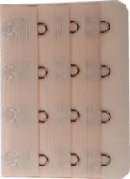 Praktische 4er BH Verschluss Verlängerung Beige