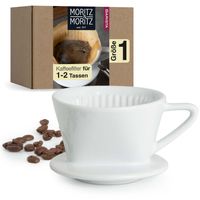 Moritz & Moritz Barista Permanent-Kaffee-Filter Aufsatz Keramik - Größe 1