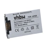 vhbw Akku kompatibel mit Oelmann Viper LX7, LX8 Funkgerät, Walkie Talkie (750mAh, 3,7V, Li-Ion)