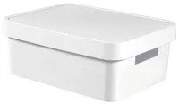 Aufbewahrungsbox Maxi Flower grau, schwarz, weiß mit Deckel/Griff  51x37x24cm Allzweckkiste Pappbox A, € 6,99