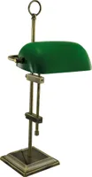 Bankerlampe aus Messing mit grünen Glasschirm sehr dekorativ