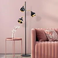 Opviq, Yıldo - 7022, Stehlampen, Schwarz, Metall, 52 x 52 x 163 cm
