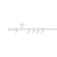 SN Deco - Stilgarnitur Lille, 19 mm, 1-Lauf, weiß, 400 cm (2x200 cm inkl. Verbinder), Wand oder Deckenmontage