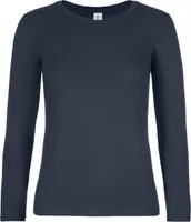 B&C - Dámske tričko s dlhým rukávom "#E190" BC4583 (3XL) (námornícka modrá)