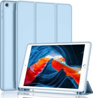 Hülle Kompatibel mit iPad Air 5 2022 Hülle/iPad Air 4 2020 Hülle (10,9 Zoll), Trifold Ständer Schutzhülle mit Stifthalter  Hell Blau