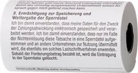 Thermorolle 57 x 30 x 12mm /9m weiß mit SEPA-Lastschrift VE=50 Stück