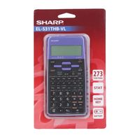Sharp EL-531TH, Tasche, Wissenschaftlicher Taschenrechner, 10 Ziffern, 2 Zeilen, Batterie/Akku, Schwarz, Violett